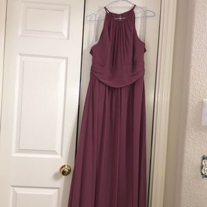 Long dress in the color English Rose